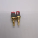 Rocketfish Rf-g11902 24k Gold Plated Toolless Speaker Banana Plugs (2 Pack Red). Fixed Price $4.99.
