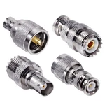 Tuolnk 4pcs Pl259 So239 To Bnc Adapter Coax Connector, Uhf Silver. Fixed Price $12.36.