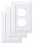 Franklin Brass Classic Beadboard (3-pack) Outlet Covers 3 Pack, Pure White. Fixed Price $22.08.