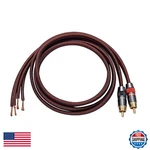 Jorzor Audiophile Hi-fi 14 Gauge Ofc Speaker Cable Rca Male Black Red To 2. Fixed Price $86.24.