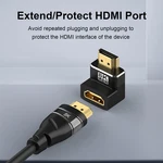 4 Pack 8k Hdmi 2.1 Male To Female Adapter Connector Up Down Left Right Angle .... Fixed Price $13.95.