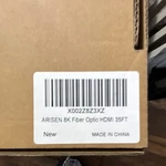 Arisen 8k Fiber Optic Hdmi Cable 35ft To 1:1 Connection High Speed. Fixed Price $25.50.