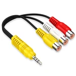 3.5mm To 3 Rca Cable Video Av Component Adapter Replacement For Tcl Tv,. Fixed Price $9.30.