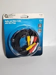 Commercial Electric Audio And Video 6' Cable With Rca Plugs 147 507 Black New. Fixed Price $12.00.