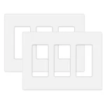 3-gang Screwless Wall Plate Cover, Decorator Outlet Cover For Light Switches,.... Fixed Price $18.42.