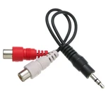 3.5mm Male To Two Rca Stereo Female Adapter Cable-avu. Fixed Price $12.96.