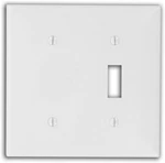 Leviton Wh Wp 2g 1tgl/1 Blank Strap Mnt, 80706-w, White. Fixed Price $8.95.