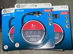 3 Commercial Electric Ft. Deluxe Gold Plated Hdmi Cable - New. Fixed Price $9.00.