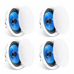 (4 Pack) Vevor 8" Ceiling Speakers 50w Flush Mount In Wall Home Audio. Fixed Price $34.99.
