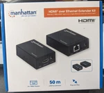 New Manhattan Hdmi Over Ethernet Rj45 Extender Kit - 50m Or 164ft. Fixed Price $29.99.