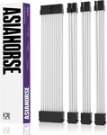 Asiahorse 18awg Psu Cable Extension Sleeved Custom Mod Gpu Pc Audio White. Fixed Price $32.99.