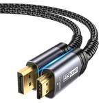 Jsaux 4k Displayport To Hdmi Cable Adapter 10ft, Dp Male Grey. Fixed Price $14.76.