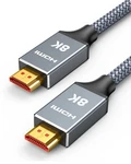 Capshi 6.6ft 8k 4k 120hz Hdmi Cable 2.1, 48gbps High Speed 6.6 Feet, Grey. Fixed Price $12.95.