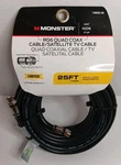 Monster Cable Rg6 Quad Coaxial Coax Satellite Tv 25ft Digital Video 140032-00. Fixed Price $6.95.
