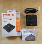 Staples 3-port Hdmi Switch 1080p Ultra Hd 4k Black. Fixed Price $9.99.