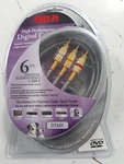 Rca 6 Foot Digital Audio Video Cable 24k Gold Dt6av...new. Fixed Price $13.50.