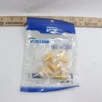 (5-pk) Vce Right Angle F-type Rg6 Male To Female Adapter Gold Plated Xb11037g5p. Fixed Price $11.61.