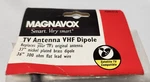 Magnavox Vhf Dipole Tv Antenna 36in 300-ohm Flat Wire 37in Nickle Plated Brass. Fixed Price $15.96.