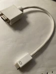 Mini-dvi Male To Vga Female Adapter, 12 Inches Long, New, Qvs Mdviv-mf. Fixed Price $7.50.