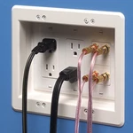 Arlington 3 Gang Recessed Indoor In Box White Power Low Voltage. Fixed Price $38.99.
