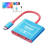 Jemdo Switch 2 Hdmi Adapter Dock Station(3 Ports),4k 144hz 144, Blue. Fixed Price $39.51.
