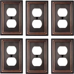 6-pack Duplex Wall Plates, Aged Bronze Outlet 1 6pk,. Fixed Price $30.98.