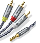 Riksoin 3.5mm To Rca Cable Audio Video Cables, 3.3ft/1m 1/8 Trrs 3-mal. Fixed Price $17.75.