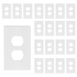 Tg Screwless Duplex Wall Plate Covers, Child Safe Receptacle Outlet Size. Fixed Price $67.44.