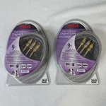 (2) 9' Rca Dt9sa High Performance Digital S-video & Stereo Audio Cable 2002 Nos. Fixed Price $15.96.