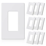 Elegrp 1-gang Screwless Decorative Wall Plates, Mid-size 10 Pack, White. Fixed Price $31.74.