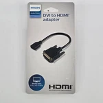 Philips Dvi To Hdmi Pigtail Adapter Black. Fixed Price $7.50.
