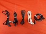 Lot Of 5 Two Pronged Power Cords For Tv Playstation Xbox Nintendo Good 9719. Fixed Price $16.00.