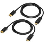 Qingler 4k Displayport To Hdmi Cable 6 Feet 2-pack, Display Port (dp) Hdmi.... Fixed Price $20.52.