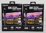 Sanus 8k 2.1 48gbps Ultra High Speed Hdmi Cable (2m/6.56 Feet) Sac-21hd 2 Pak. Fixed Price $45.00.