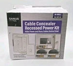 Sanus Tv Cable Concealer Recessed Power Kit, Sal-iwp1-w1 / White. Missing A Part. Fixed Price $24.99.