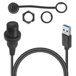 Qianrenon Usb C To 3.0 Threaded Flush Mount Waterproof Cable Black. Fixed Price $21.76.