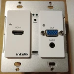Intelix As-1h1v-wp Hdmi/vga Auto Switching Wallplate Hdbaset Port Htpc. Fixed Price $295.00.
