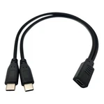 Qaoquda Usb C Splitter Charge Cable,1 Feet Type Female To 2*type Male. Fixed Price $11.92.
