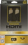 Ge Premium Hdmi Cable 10ft Ethernet 4k 60hz Hdr 18gbps Black 35533 Ultra Hd1080p. Fixed Price $14.99.