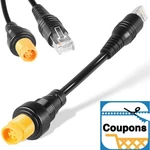 For Simrad 000-11246-001 5-pin To Rj45 Transducer Ethernet Adapter Cable. Fixed Price $28.83.