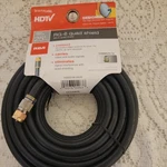 Rca Digital Plus Deluxe Dh25qcn 25ft Quad Shield Rg-6 Coaxial Cable Black, New!. Fixed Price $9.99.