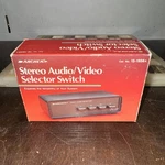 Archer Stereo Audio / Video Selector Switch 15-1956a 4 Inputs Nib. Fixed Price $27.99.