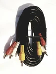 6ft Composite Rca Audio Video Cable Yellow White Red 6' Cord For Dvd Vcr Tv Cam. Fixed Price $8.00.