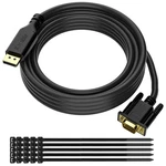 Kxable 35 Ft Displayport To Vga Cable, Dp Adapter, 1080p60hz, Black, 1.... Fixed Price $23.34.