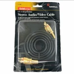 New Radioshack Gold Series Stereo Audio Video Cables / 24k Plated 6 Ft. Fixed Price $7.98.