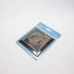 Franklin Brass Architectural Double Toggle Switch Wall Plate Flat Black. Fixed Price $6.16.
