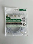 Qvs Hdmi Thin Flex Cable 10ft 4k Uhd High Speed Ethernet White. Fixed Price $9.90.
