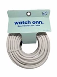Watch Onn. Quad-shield Coaxial Cable 50 Feet Black Brand New. Fixed Price $15.95.