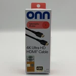 Onn 4k Ultra Hd Hdmi Cable High Bandwidth Hdtv 4ft Brand New Sealed. Fixed Price $14.99.