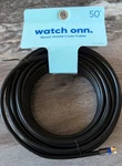 Onn Watch Quad-shield Coax Cable 50 Ft Black Antennas In-wall Indoor/outdoor 50'. Fixed Price $12.87.